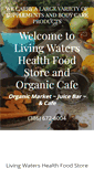 Mobile Screenshot of livingwatersstore.com
